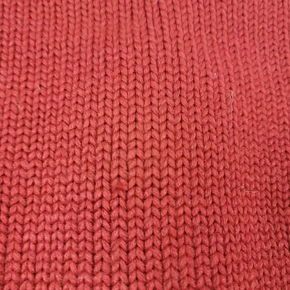Vintage 50s 60s Wool Trojan Red Cardigan Sweater Made In Bay City, Michigan Sz M
